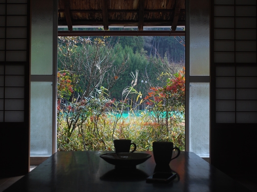 古民家一棟貸し♪囲炉裏で網焼き古民家京都田舎で暮らすような体験